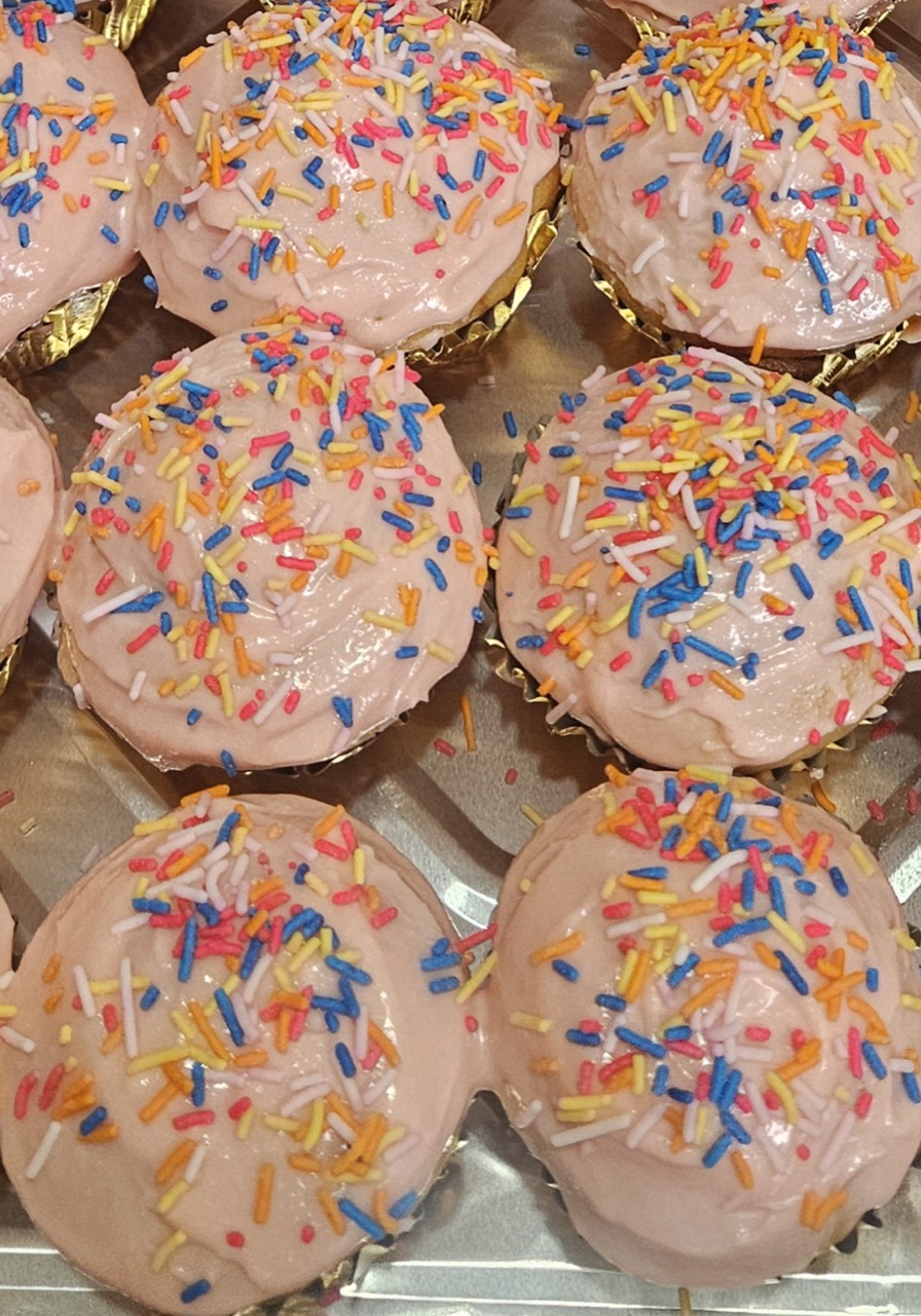 Frosted and sprinkled